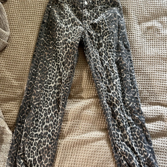 Leopard Print girl Jeans - Picture 1 of 2
